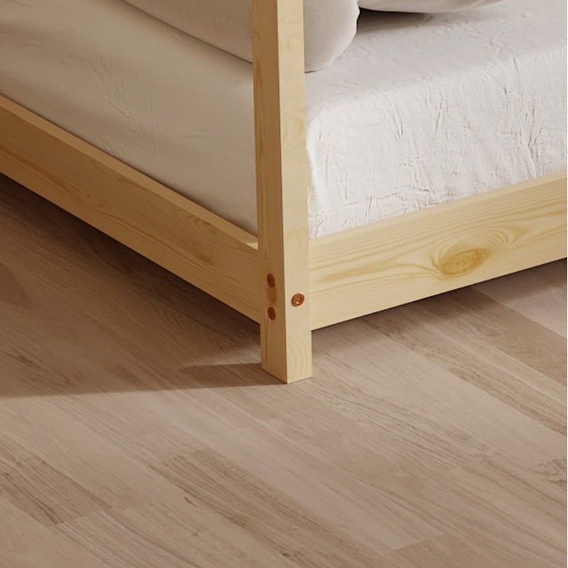 BED WITH MATTRESS PEPE FK21302 PINE WOOD IN NATURAL WOOD COLOR--MATTRESS 90x190cm BED WITH MATTRESS PEPE FK21302 PINE WOOD IN NATURAL WOOD COLOR--MATTRESS 90x190cm