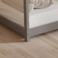 BED WITH MATTRESS PEPE FK21302.02 PINE WOOD IN GREY COLOR--MATTRESS 90x190cm