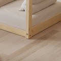 BED WITH MATTRESS PEPE FK21303 PINE WOOD IN NATURAL WOOD COLOR--MATTRESS 70x140cm BED WITH MATTRESS PEPE FK21303 PINE WOOD IN NATURAL WOOD COLOR--MATTRESS 70x140cm