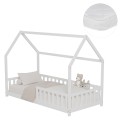 BED WITH MATTRESS PHYLLIS FK21304.01 PINE WOOD IN WHITE COLOR--MATTRESS 90x190cm BED WITH MATTRESS PHYLLIS FK21304.01 PINE WOOD IN WHITE COLOR--MATTRESS 90x190cm