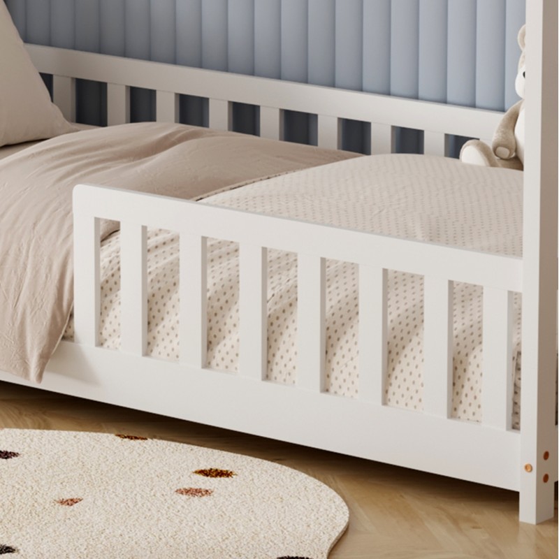 BED WITH MATTRESS PHYLLIS FK21304.01 PINE WOOD IN WHITE COLOR--MATTRESS 90x190cm BED WITH MATTRESS PHYLLIS FK21304.01 PINE WOOD IN WHITE COLOR--MATTRESS 90x190cm