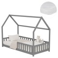 BED WITH MATTRESS PHYLLIS FK21304.02 PINE WOOD IN GREY COLOR--MATTRESS 90x190cm BED WITH MATTRESS PHYLLIS FK21304.02 PINE WOOD IN GREY COLOR--MATTRESS 90x190cm