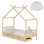 BED WITH MATTRESS KLARICE FK21305 PINE WOOD IN NATURAL WOOD COLOR--MATTRESS 90x190cm