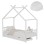 BED WITH MATTRESS KLARICE FK21305.01 PINE WOOD IN WHITE COLOR--MATTRESS 90x190cm