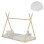 BED WITH MATTRESS MUNK FK21306 PINE WOOD IN NATURAL WOOD COLOR--MATTRESS 90x190cm