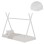 BED WITH MATTRESS MUNK FK21306.01 PINE WOOD IN WHITE COLOR--MATTRESS 90x190cm