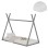 BED WITH MATTRESS MUNK FK21306.02 PINE WOOD IN GREY COLOR--MATTRESS 90x190cm