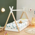 BED WITH MATTRESS MUNK FK21308 PINE WOOD IN NATURAL & WHITE--MATTRESS 90x190cm BED WITH MATTRESS MUNK FK21308 PINE WOOD IN NATURAL & WHITE--MATTRESS 90x190cm