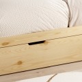 BED WITH MATTRESS GOALIE FK21309 PINE WOOD IN NATURAL-WHITE-BLACK--MATTRESS 90x190cm BED WITH MATTRESS GOALIE FK21309 PINE WOOD IN NATURAL-WHITE-BLACK--MATTRESS 90x190cm