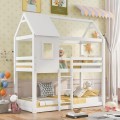 BUNK BED WITH 2 MATTRESSES HOOD FK21314.01 PINE WOOD IN WHITE--FOR MATTRESSES 90x190cm BUNK BED WITH 2 MATTRESSES HOOD FK21314.01 PINE WOOD IN WHITE--FOR MATTRESSES 90x190cm