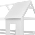 BUNK BED WITH 2 MATTRESSES HOOD FK21314.01 PINE WOOD IN WHITE--FOR MATTRESSES 90x190cm BUNK BED WITH 2 MATTRESSES HOOD FK21314.01 PINE WOOD IN WHITE--FOR MATTRESSES 90x190cm