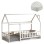 BED WITH MATTRESS HOUSER FK21315.01 PINE WOOD IN WHITE--MATTRESS 90x190cm