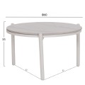 OUTDOOR LOUNGE SET 5PCS MEMFIS FK6470.03 ALUMINUM-ROPE-CERAMIC TOP--WHITE
