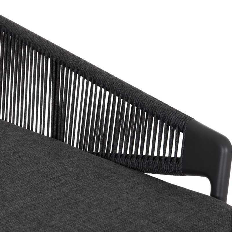 DAYBED SERIES XANTION FK6474.01 DARK GREY ALUMINUM-ROPE-OLEFIN FABRIC 157x147x88Hcm. DAYBED SERIES XANTION FK6474.01 DARK GREY ALUMINUM-ROPE-OLEFIN FABRIC 157x147x88Hcm.
