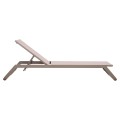 SUNLOUNGER MARIMAR FK6562.03 ALUMINUM FRAME IN TAUPE & TEXTILENE IN BEIGE 220x67.5x31.5Hcm SUNLOUNGER MARIMAR FK6562.03 ALUMINUM FRAME IN TAUPE & TEXTILENE IN BEIGE 220x67.5x31.5Hcm