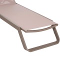 SUNLOUNGER MARIMAR FK6562.03 ALUMINUM FRAME IN TAUPE & TEXTILENE IN BEIGE 220x67.5x31.5Hcm SUNLOUNGER MARIMAR FK6562.03 ALUMINUM FRAME IN TAUPE & TEXTILENE IN BEIGE 220x67.5x31.5Hcm