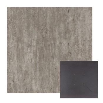 SQUARE HPL TABLETOP FK5839.37 CONCRETE 80x80cm.