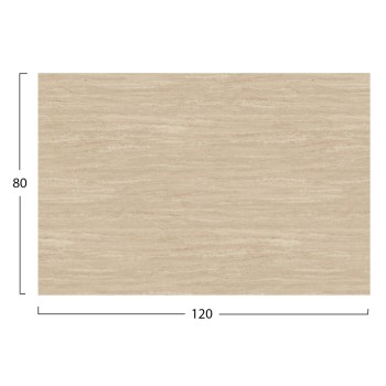 HPL TABLETOP FK5840.35 RECTANGULAR IN TRAVERTINE 120x80cm.