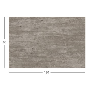 HPL TABLETOP FK5840.37 RECTANGULAR IN CONCRETE 120x80cm.
