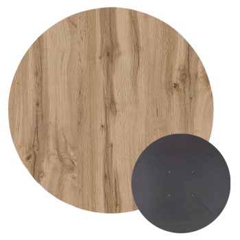 HPL TABLETOP FK5842.36 ROUND IN SONAMA OAK Φ70cm.