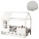 BED WITH MATTRESS DOMER FK21319 PINE WOOD IN WHITE--MATTRESS 90x190cm