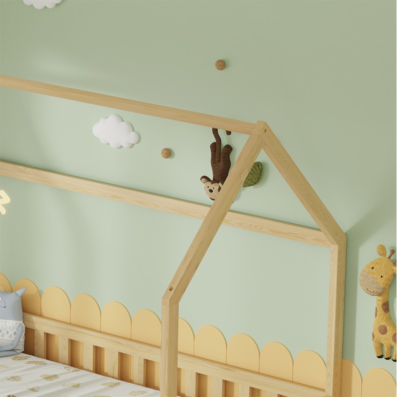 BED WITH DRAWERS PHYLLIS FK21324 PINE WOOD IN NATURAL WOOD COLOR--WITH MATTRESS 90x190cm BED WITH DRAWERS PHYLLIS FK21324 PINE WOOD IN NATURAL WOOD COLOR--WITH MATTRESS 90x190cm
