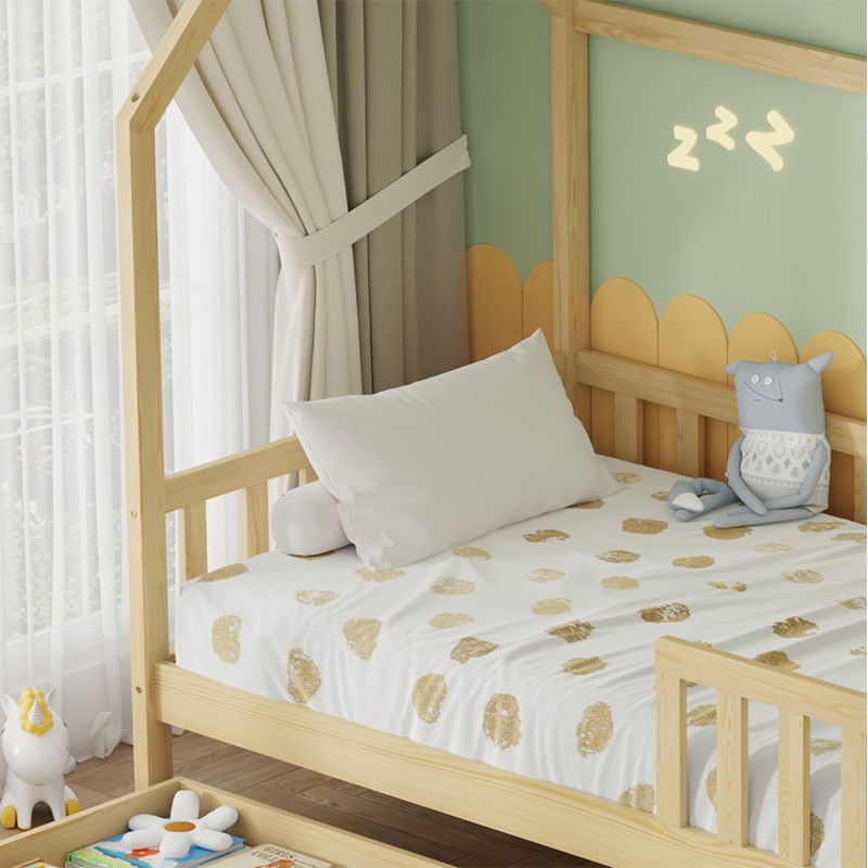 BED WITH DRAWERS PHYLLIS FK21324 PINE WOOD IN NATURAL WOOD COLOR--WITH MATTRESS 90x190cm BED WITH DRAWERS PHYLLIS FK21324 PINE WOOD IN NATURAL WOOD COLOR--WITH MATTRESS 90x190cm