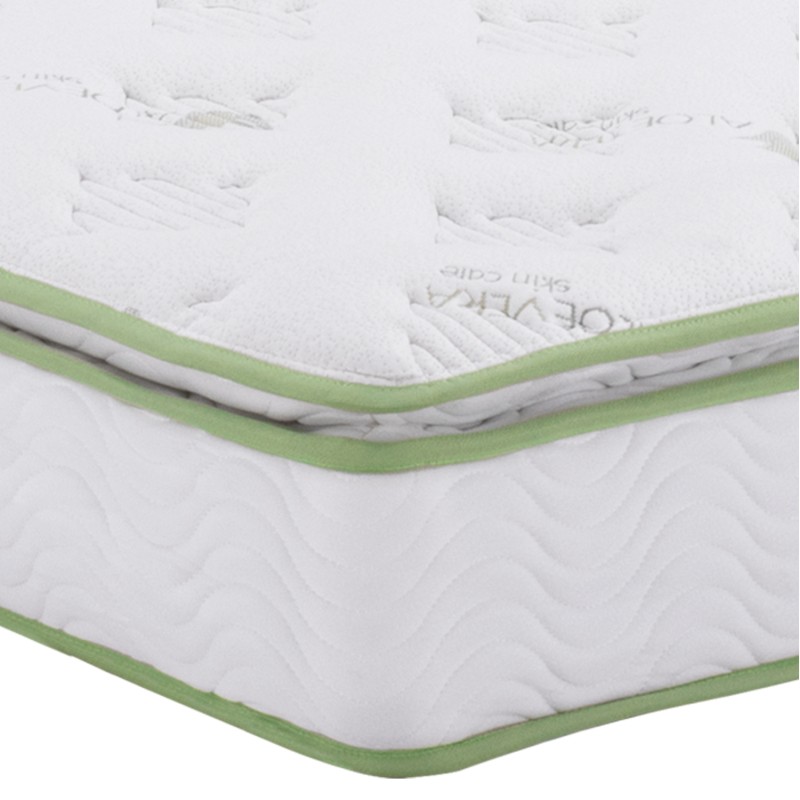 DOUBLE BED WITH MATTRESS CELINA FK21328 METAL & WOOD IN DIRTY OAK--MATTRESS 150x200cm