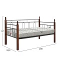 SOFABED WITH MATTRESS REVEN FK21329 METAL & WOOD IN DIRTY OAK--MATTRESS 90x190cm. SOFABED WITH MATTRESS REVEN FK21329 METAL & WOOD IN DIRTY OAK--MATTRESS 90x190cm.