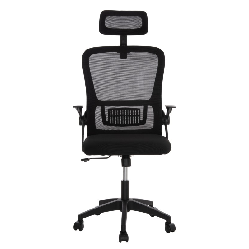 OFFICE CHAIR BLAZER FK1205.01 BLACK MESH FABRIC--BLACK ARMS 60x58x110-130Hcm. OFFICE CHAIR BLAZER FK1205.01 BLACK MESH FABRIC--BLACK ARMS 60x58x110-130Hcm.
