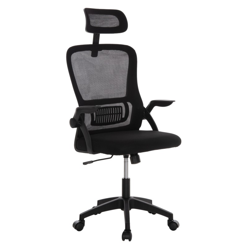 OFFICE CHAIR BLAZER FK1205.01 BLACK MESH FABRIC--BLACK ARMS 60x58x110-130Hcm. OFFICE CHAIR BLAZER FK1205.01 BLACK MESH FABRIC--BLACK ARMS 60x58x110-130Hcm.