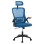 OFFICE CHAIR BLAZER FK1205.03 BLUE MESH FABRIC--BLACK ARMS 60x58x110-130Hcm.