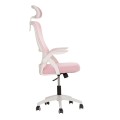 OFFICE CHAIR BLAZER FK1205.04 PINK MESH FABRIC--WHITE ARMS 60x58x110-130Hcm. OFFICE CHAIR BLAZER FK1205.04 PINK MESH FABRIC--WHITE ARMS 60x58x110-130Hcm.