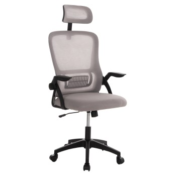 OFFICE CHAIR BLAZER FK1205.05 GREY MESH FABRIC--BLACK FRAME 60x58x110-130Hcm.