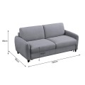 SOFABED WITH FOLDABLE MATTRESS ETUDINE FK3311.01 GREY FABRIC 190x98x90Hcm SOFABED WITH FOLDABLE MATTRESS ETUDINE FK3311.01 GREY FABRIC 190x98x90Hcm