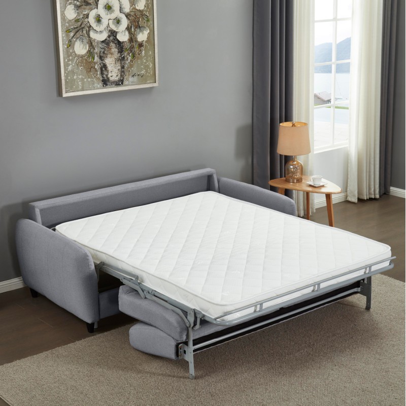 SOFABED WITH FOLDABLE MATTRESS ETUDINE FK3311.01 GREY FABRIC 190x98x90Hcm SOFABED WITH FOLDABLE MATTRESS ETUDINE FK3311.01 GREY FABRIC 190x98x90Hcm
