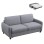 SOFABED WITH FOLDABLE MATTRESS ETUDINE FK3311.01 GREY FABRIC 190x98x90Hcm