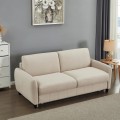 SOFABED WITH FOLDABLE MATTRESS ETUDINE FK3311.02 BEIGE FABRIC 190x98x90Hcm SOFABED WITH FOLDABLE MATTRESS ETUDINE FK3311.02 BEIGE FABRIC 190x98x90Hcm