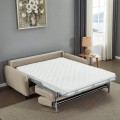 SOFABED WITH FOLDABLE MATTRESS ETUDINE FK3311.02 BEIGE FABRIC 190x98x90Hcm SOFABED WITH FOLDABLE MATTRESS ETUDINE FK3311.02 BEIGE FABRIC 190x98x90Hcm