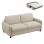 SOFABED WITH FOLDABLE MATTRESS ETUDINE FK3311.02 BEIGE FABRIC 190x98x90Hcm