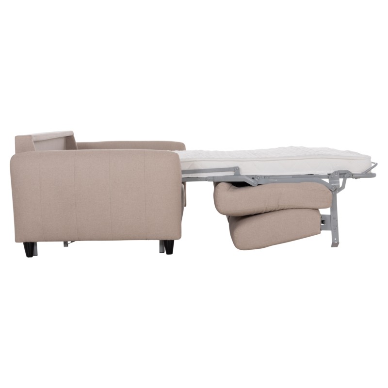 SOFABED WITH FOLDABLE MATTRESS ETUDINE FK3311.02 BEIGE FABRIC 190x98x90Hcm SOFABED WITH FOLDABLE MATTRESS ETUDINE FK3311.02 BEIGE FABRIC 190x98x90Hcm