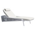 SUNBED XANTION FK6475.02 IVORY ALUMINUM--BEIGE ROPE-OLEFIN FABRIC 75x210x92Hcm. SUNBED XANTION FK6475.02 IVORY ALUMINUM--BEIGE ROPE-OLEFIN FABRIC 75x210x92Hcm.