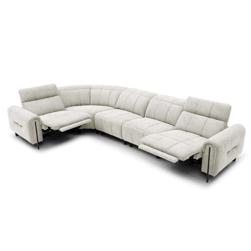 CORNER SOFA WITH 2 RECLINE SEATS ORACLE FK3290.02 BEIGE FABRIC 260x260x90(seat depth)x94Hcm. CORNER SOFA WITH 2 RECLINE SEATS ORACLE FK3290.02 BEIGE FABRIC 260x260x90(seat depth)x94Hcm.