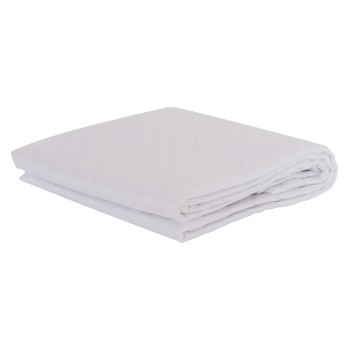 MATTRESS PAD WATERPROOF FK12174.90 MICROFIBER & PU--4 RUBBER BANDS 90x200cm.
