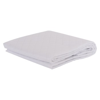MATTRESS PAD WATERPROOF FK12174.90 MICROFIBER & PU--4 RUBBER BANDS 90x200cm.