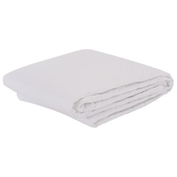 MATTRESS PAD WATERPROOF VELURA FK12174.160 MICROFIBER & PU--4 RUBBER BANDS 160x200cm.