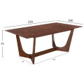 DINING SET 7PCS RIMER FK21339 TABLE MADE OF MDF--CHAIRS MADE OF RUBBERWOOD & FABRIC DINING SET 7PCS RIMER FK21339 TABLE MADE OF MDF--CHAIRS MADE OF RUBBERWOOD & FABRIC