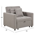 ARMCHAIR-BED MERO FK3306.03 BEIGE FABRIC 100x90x83Hcm. ARMCHAIR-BED MERO FK3306.03 BEIGE FABRIC 100x90x83Hcm.