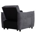 ARMCHAIR-BED ORYN FK3307.01 GREY FABRIC 85x88x78Hcm. ARMCHAIR-BED ORYN FK3307.01 GREY FABRIC 85x88x78Hcm.