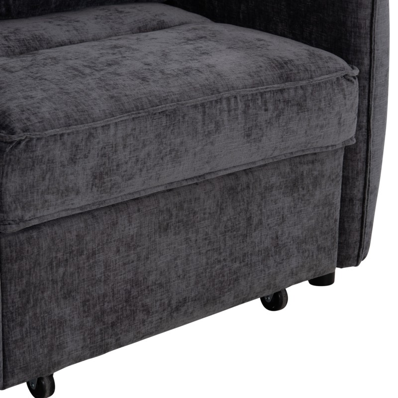 ARMCHAIR-BED ORYN FK3307.01 GREY FABRIC 85x88x78Hcm. ARMCHAIR-BED ORYN FK3307.01 GREY FABRIC 85x88x78Hcm.